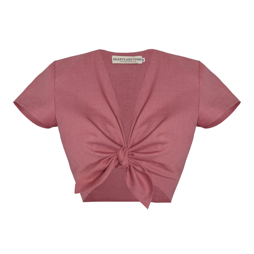 MTO - Joan Top Only in Antique Rose Linen