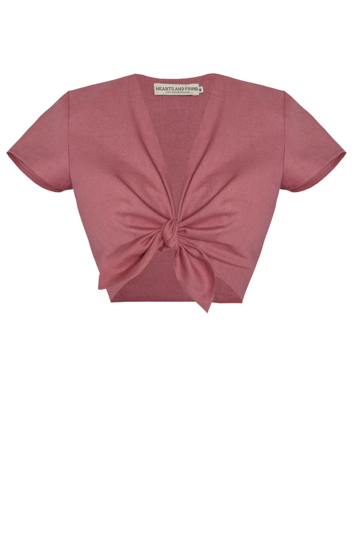 MTO - Joan Top Only in Antique Rose Linen