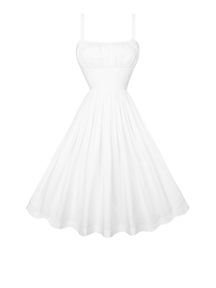 RTS - Grace Dress in White Cotton