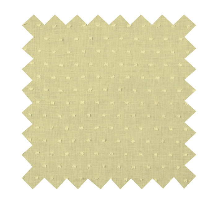 Fabric Pale Yellow "Dotted Swiss" - By the Yard