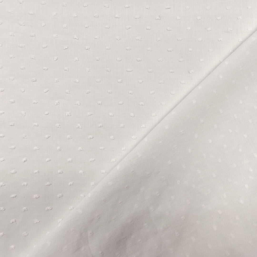 Fabric White "Dotted Swiss" - By the Yard