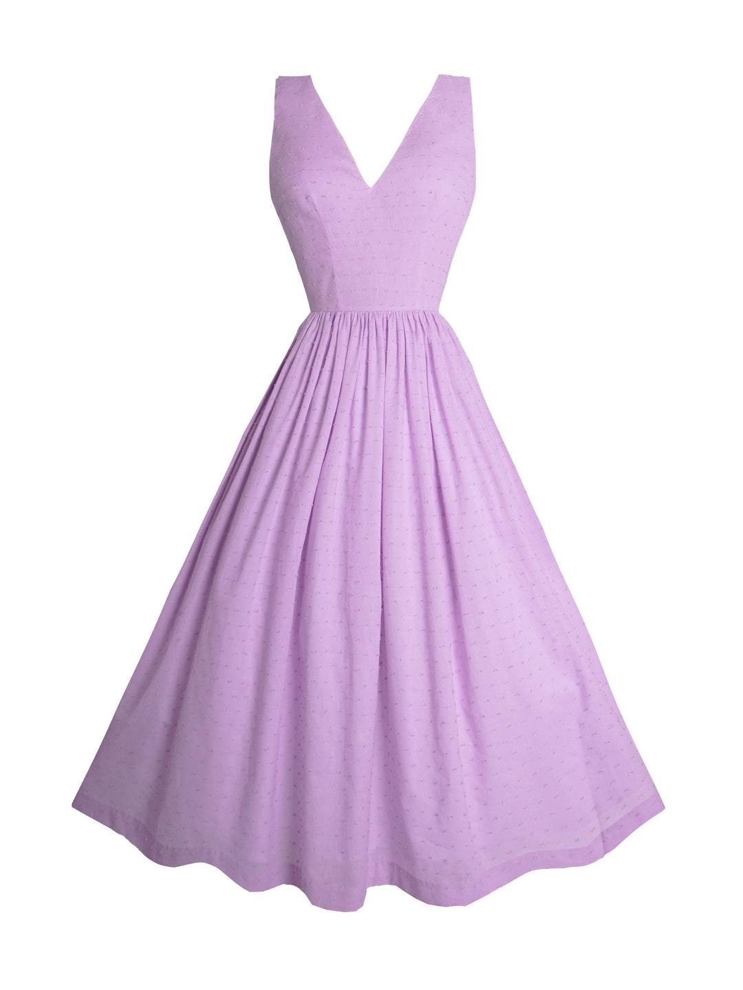 MTO - Diana Dress in Lavender "Dotted Swiss"