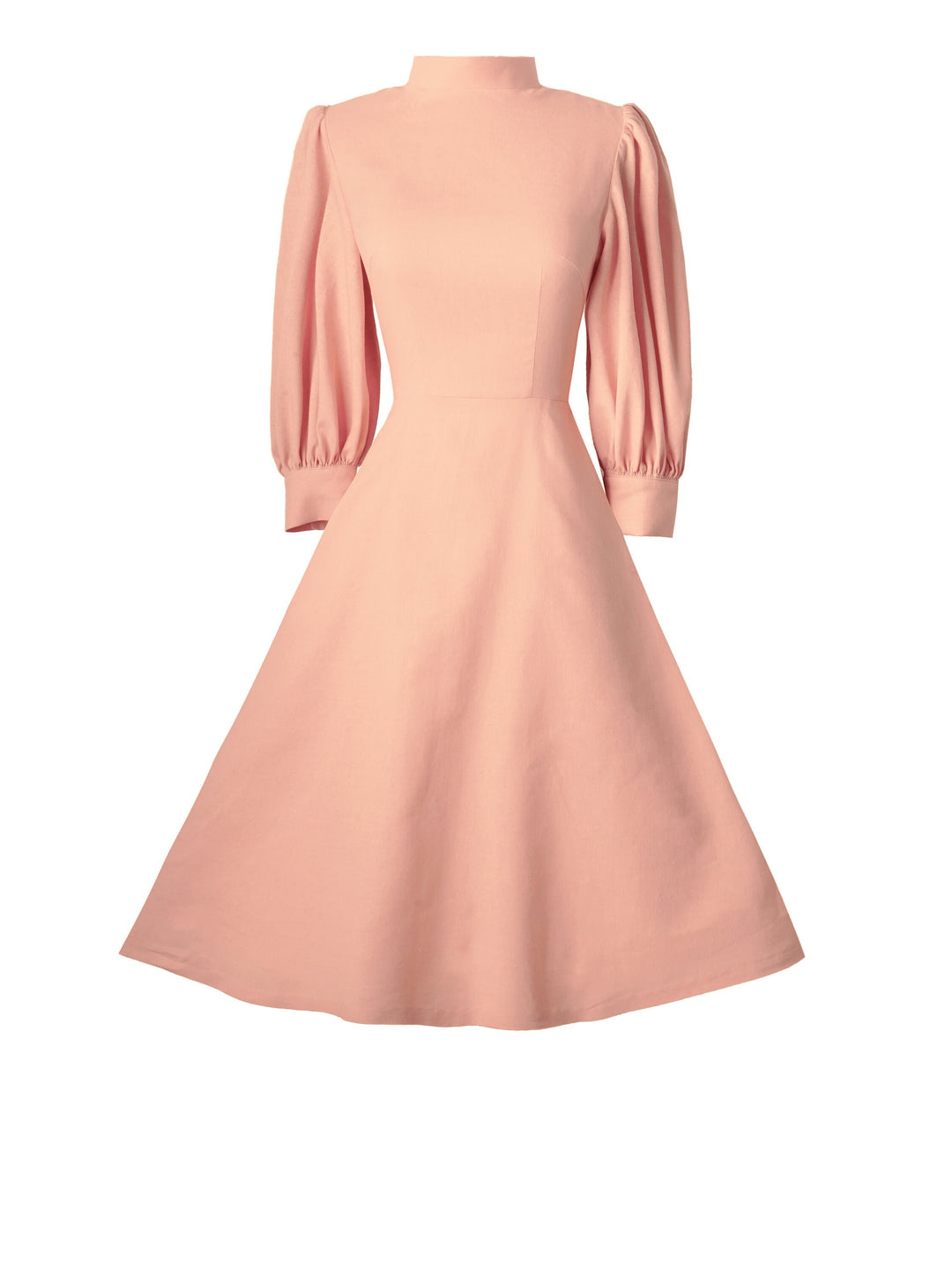 RTS - Size S - Beatrix Dress in Pink Champagne Linen