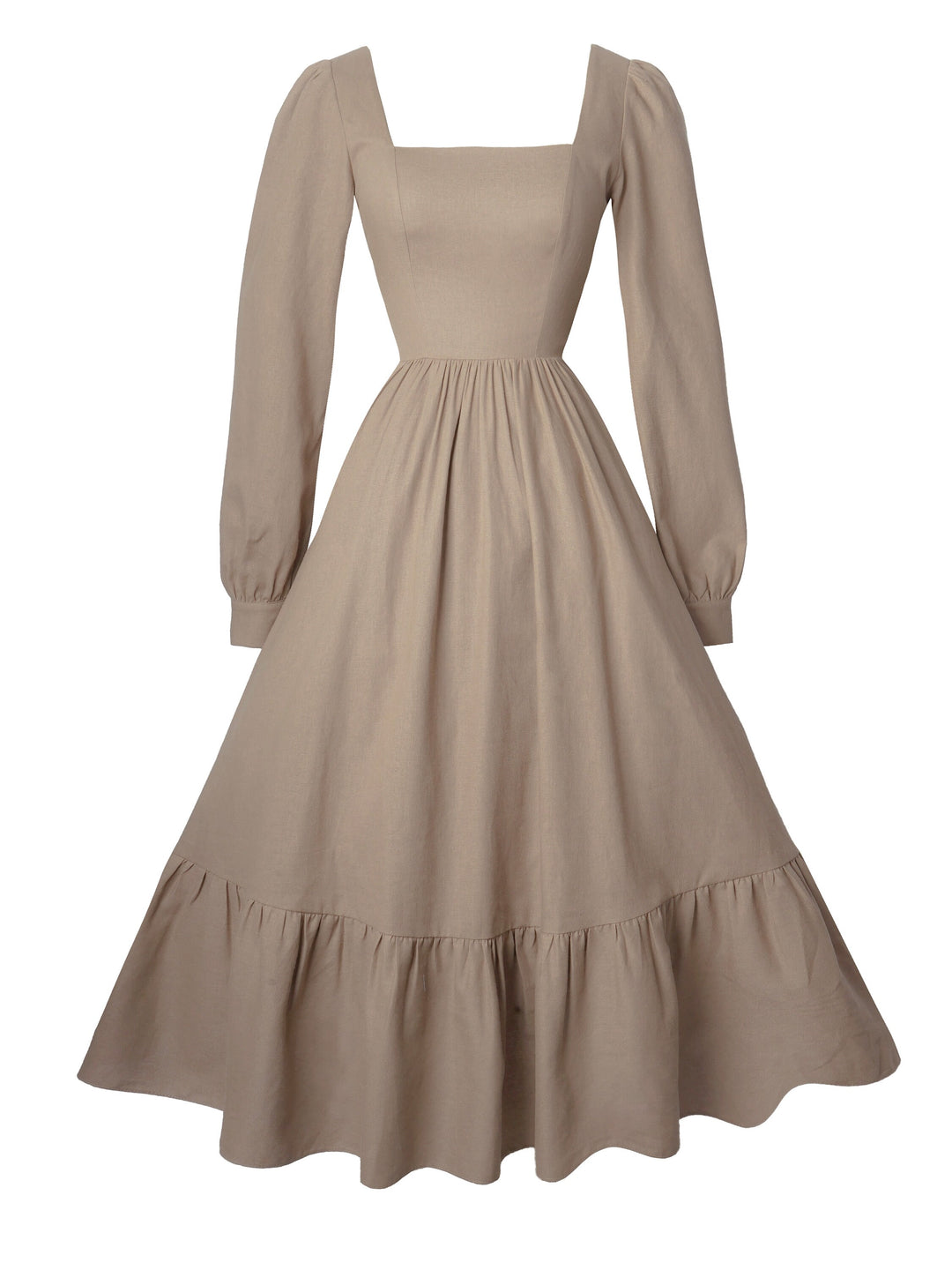 MTO - Mary Dress in Sephia Linen