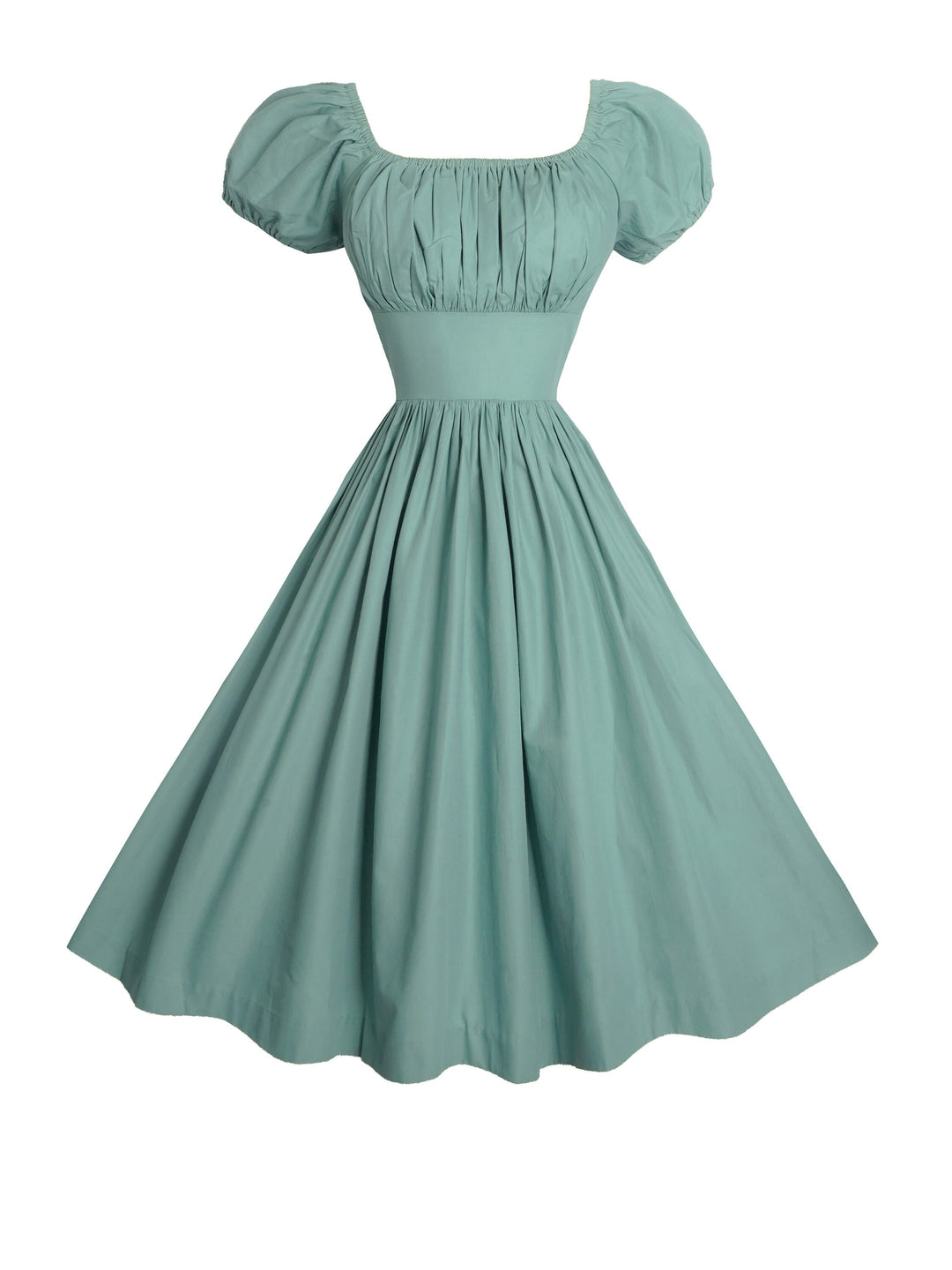 MTO - Loretta Dress in Jade Green Cotton