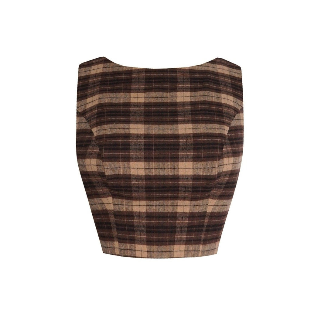 MTO - Georgia Top Only in "Muholland Plaid"