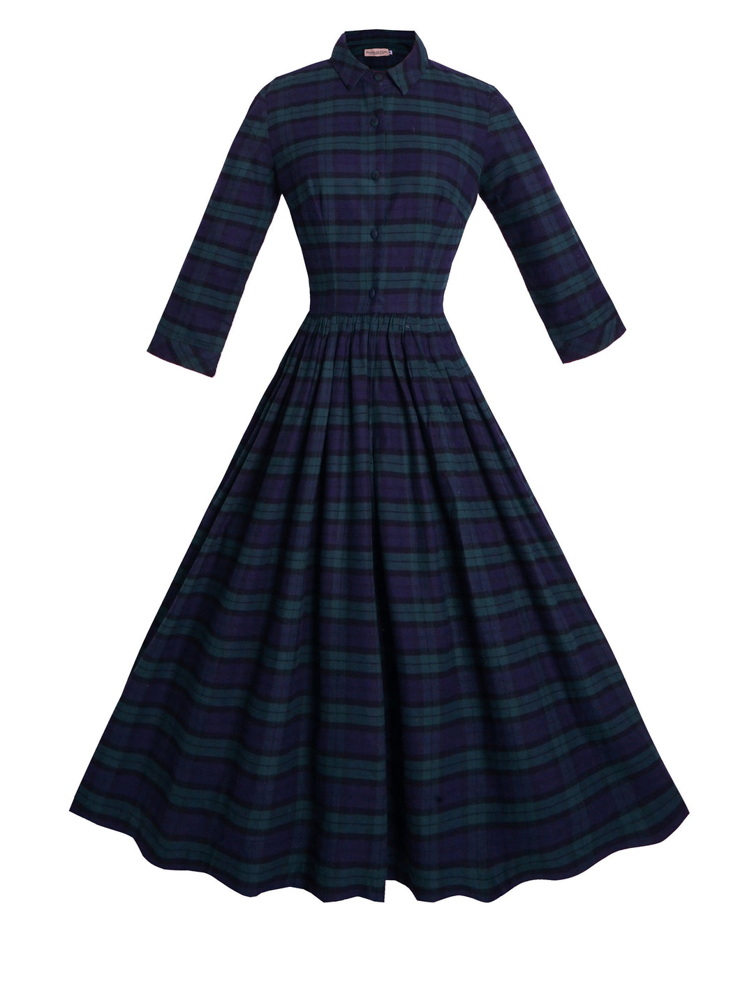 RTS - Size M - Marlene Dress Green "You Plaid me at Hello"