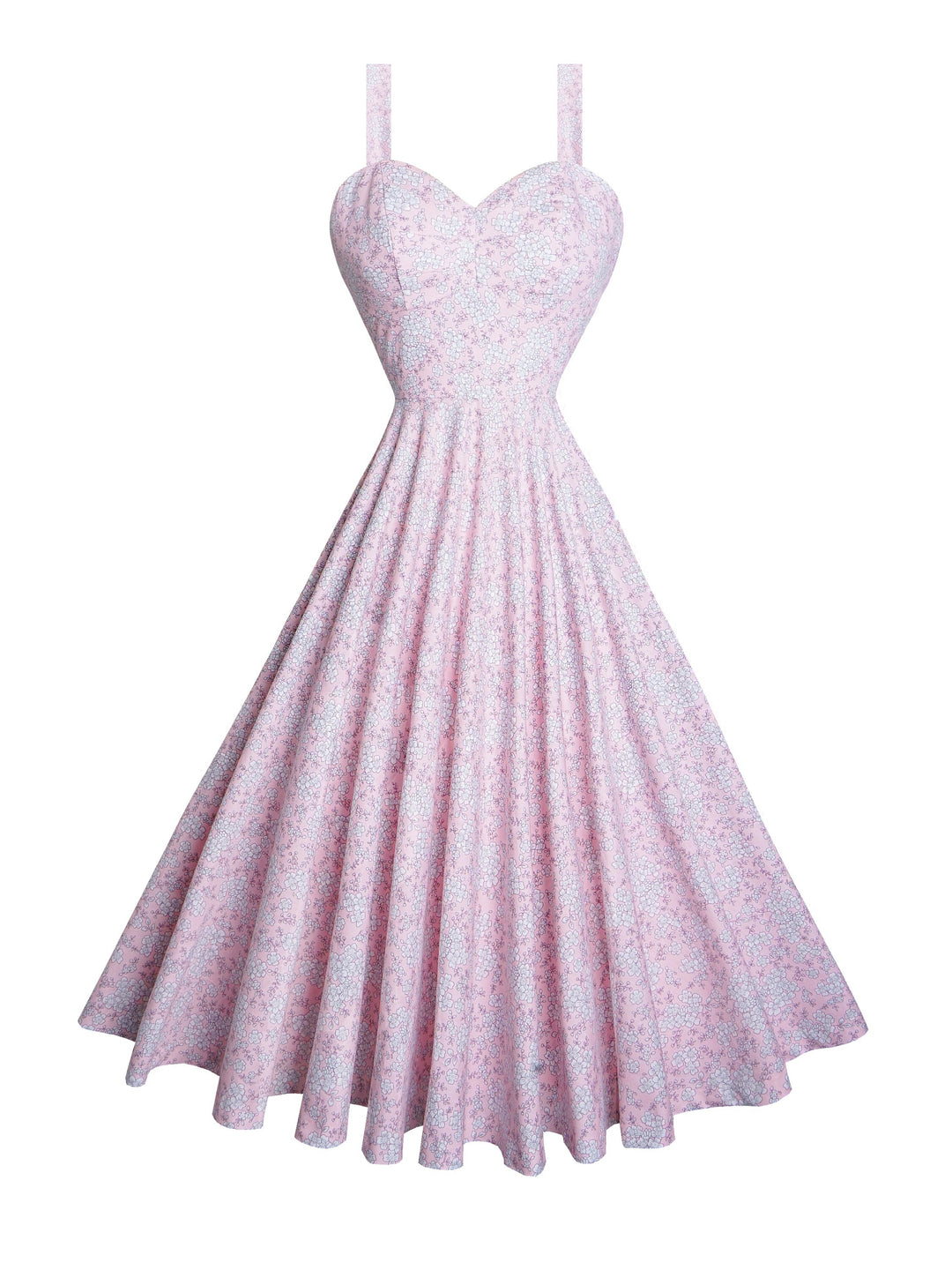 MTO - Catalina Dress Pink "Dainty Daisies"