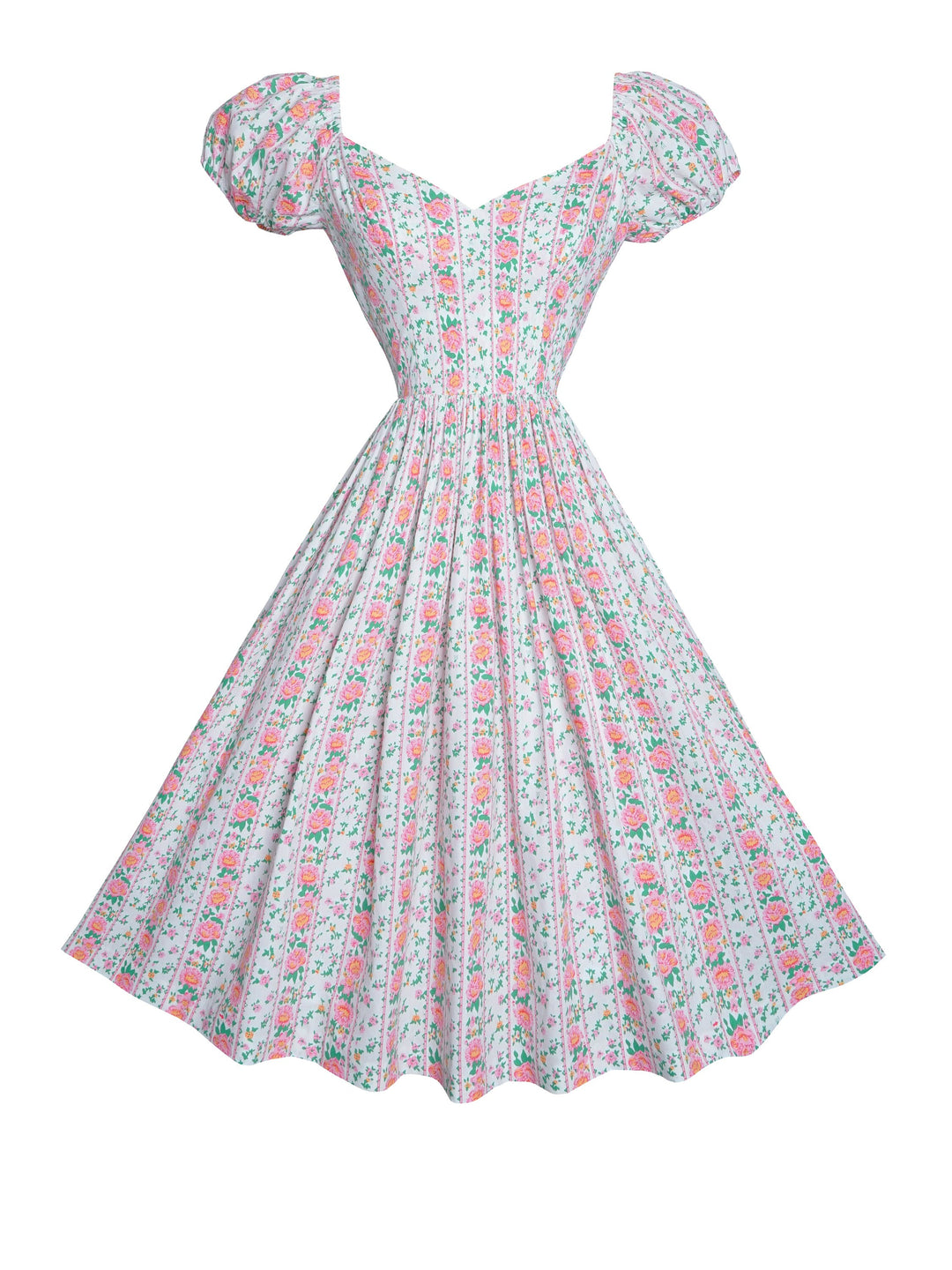 MTO - Margaret Dress Pink "Country Cottage Floral"