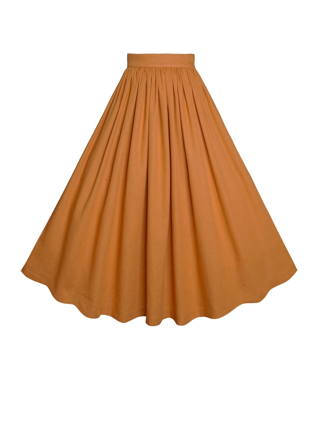 MTO - Lola Skirt in Cinnamon Brown Linen