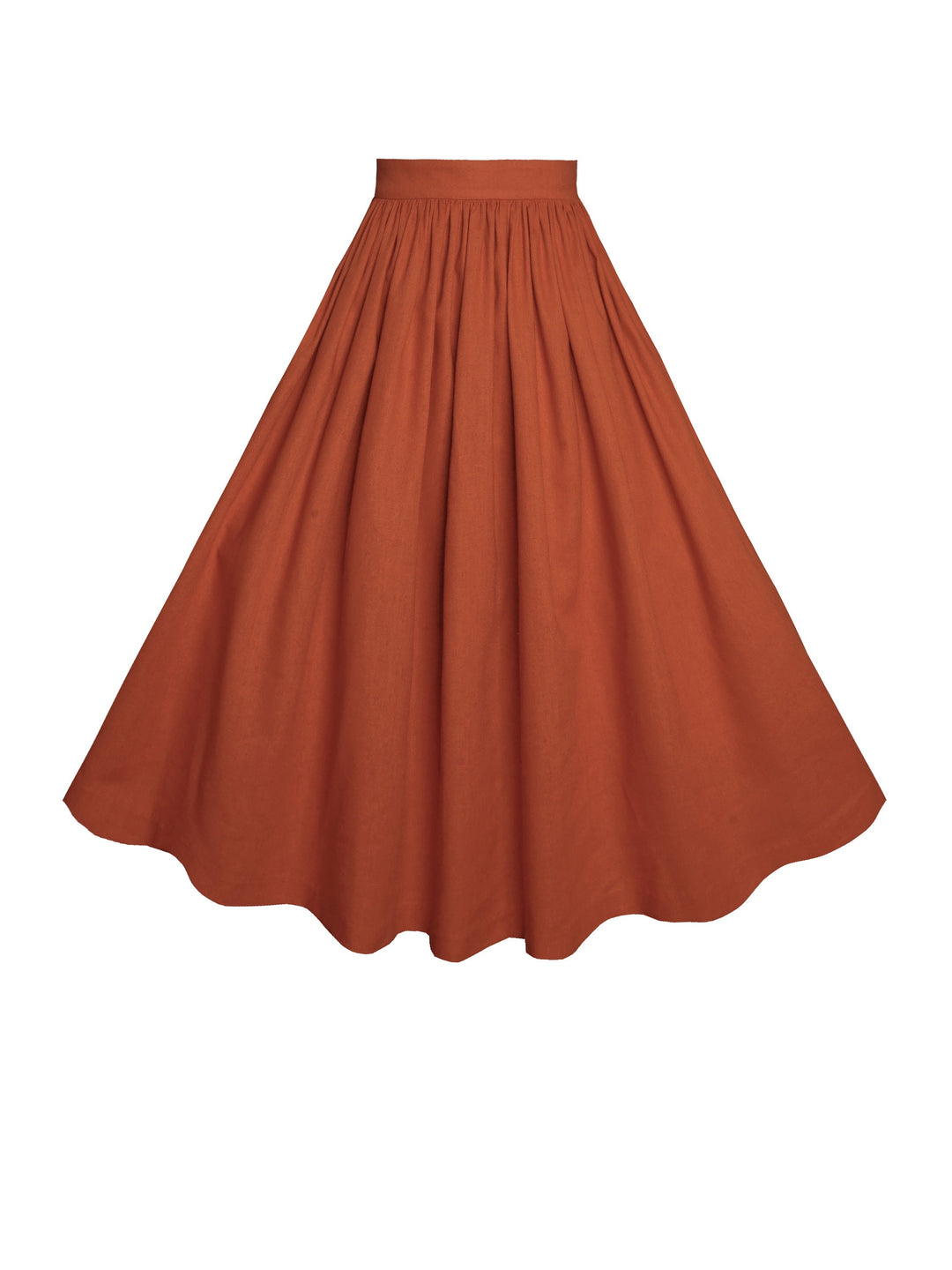 MTO - Lola Skirt in Redwood Linen