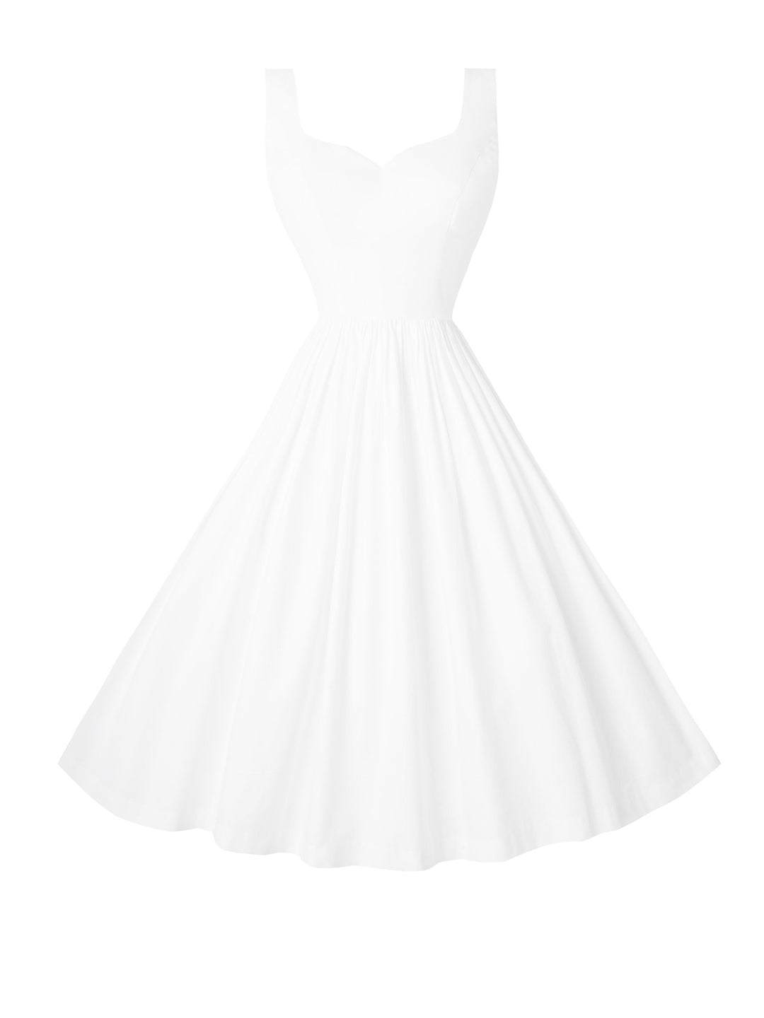 MTO - Elizabeth Dress in White Cotton