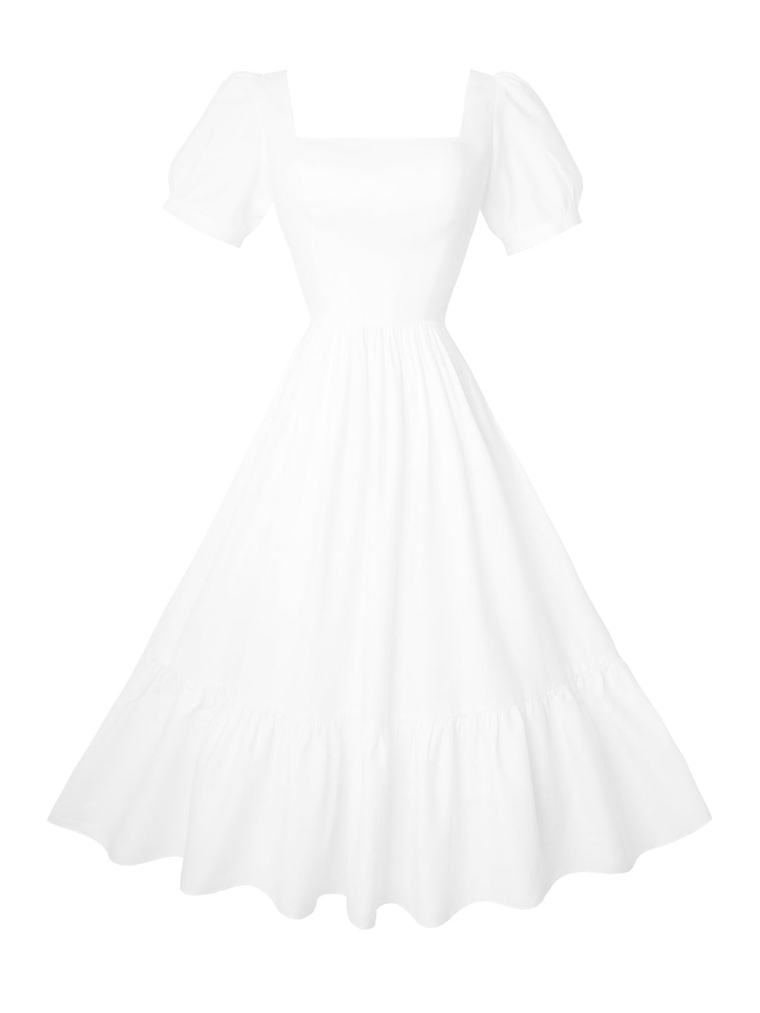 RTS - Size S - Isadora Dress in White Cotton