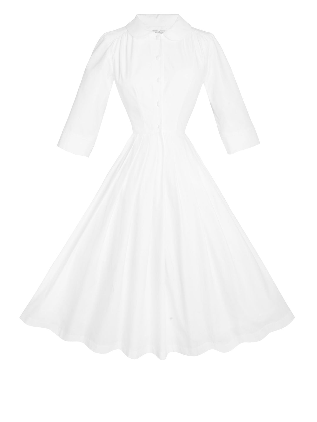 RTS - Size S - Wendy Dress in White Cotton