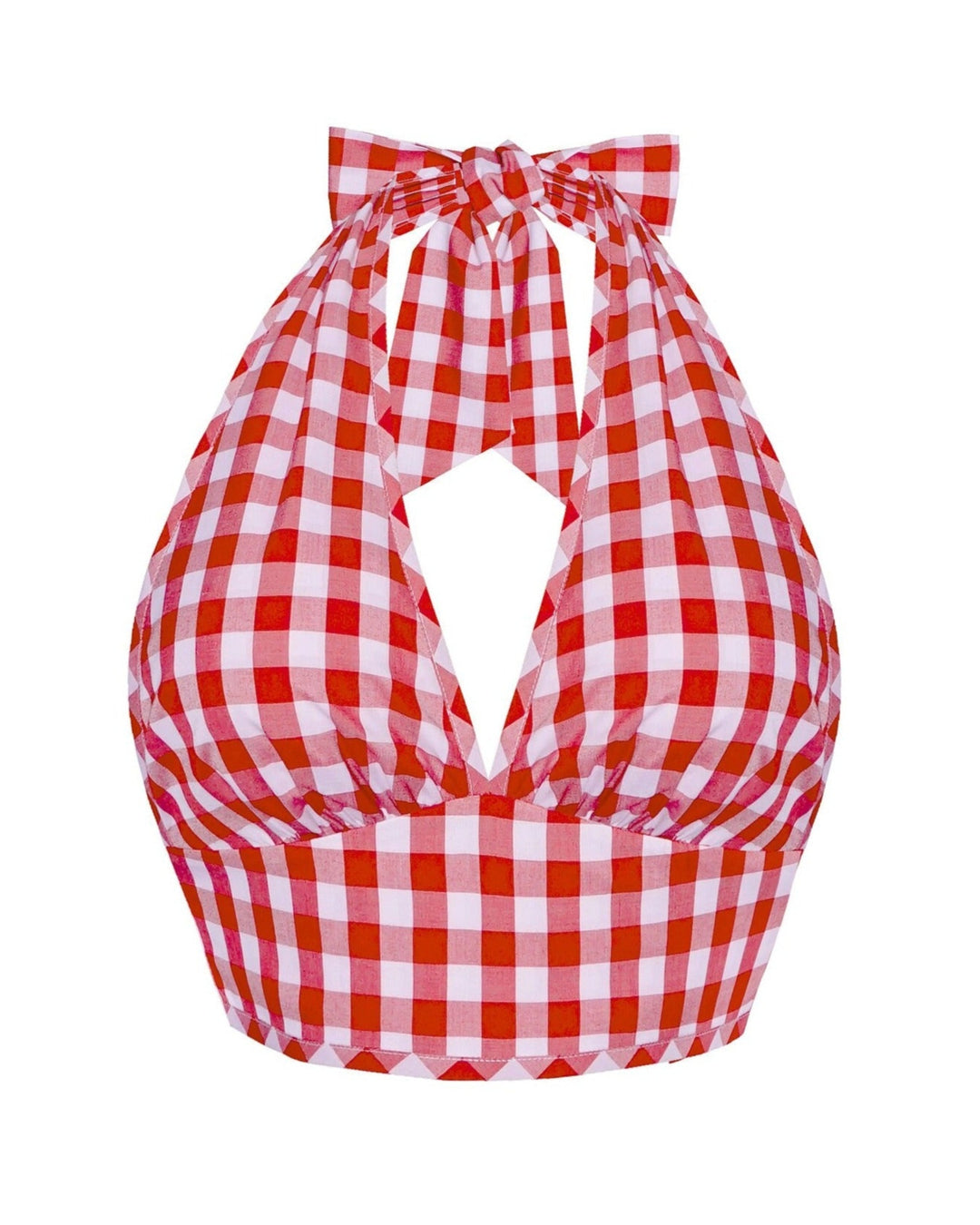 MTO - Ginger Top Only Red Gingham - Large Checks