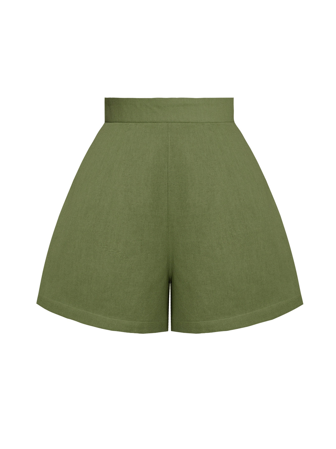 MTO - Frankie Shorts Hunters Green Linen