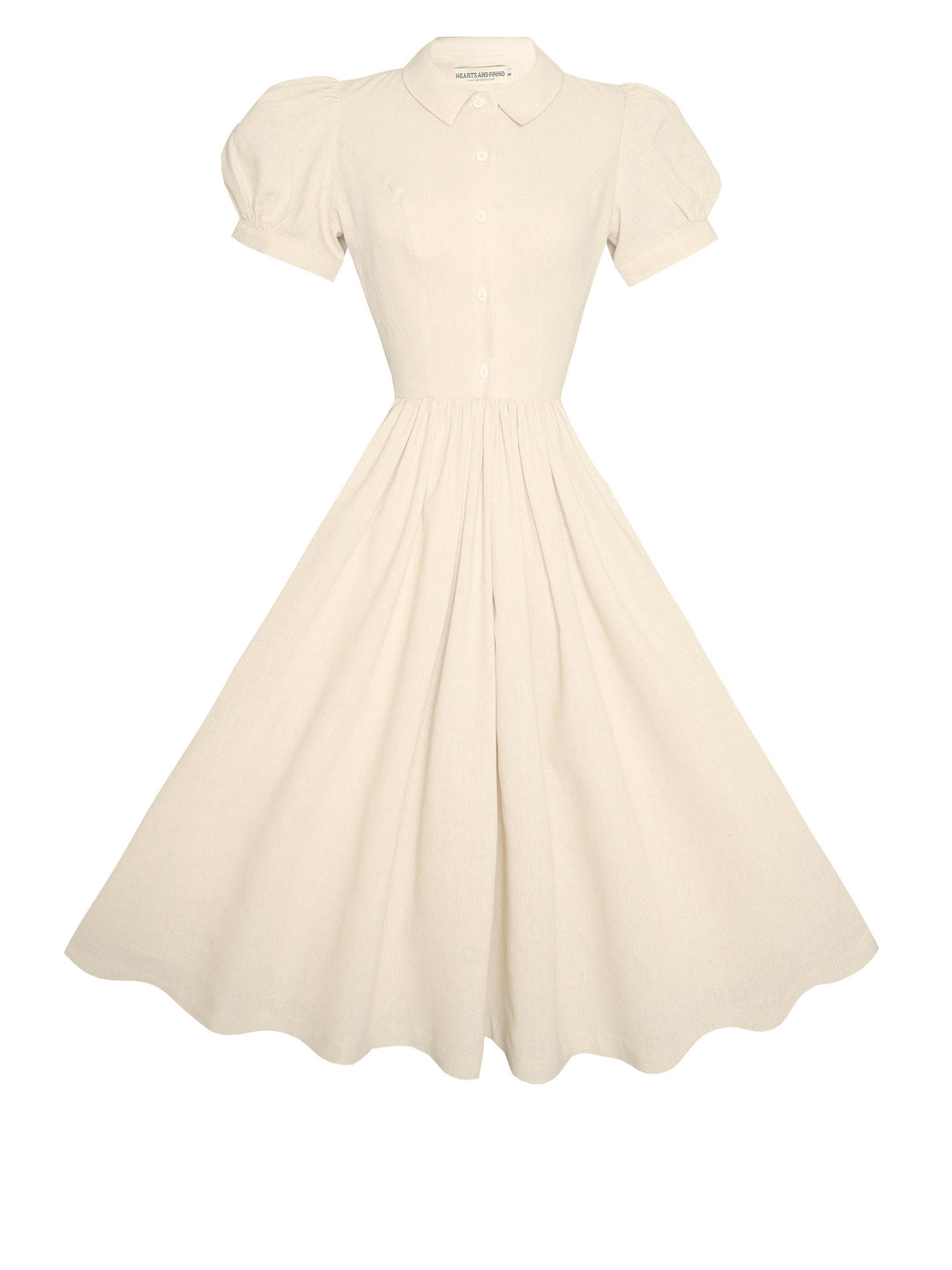 MTO - Judy Dress in Parchment Ivory Linen