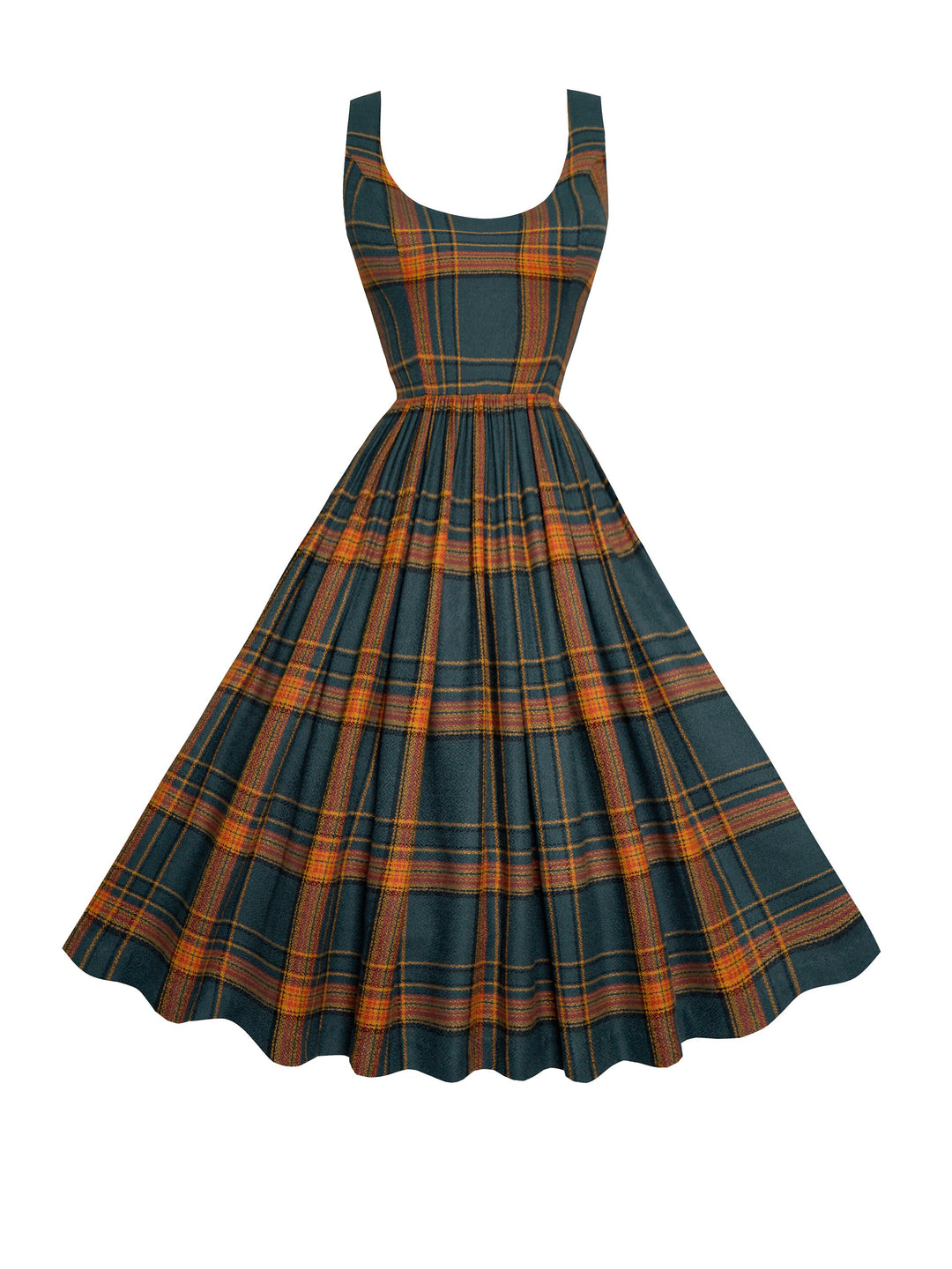 MTO - Emily Dress "Harvest Plaid"