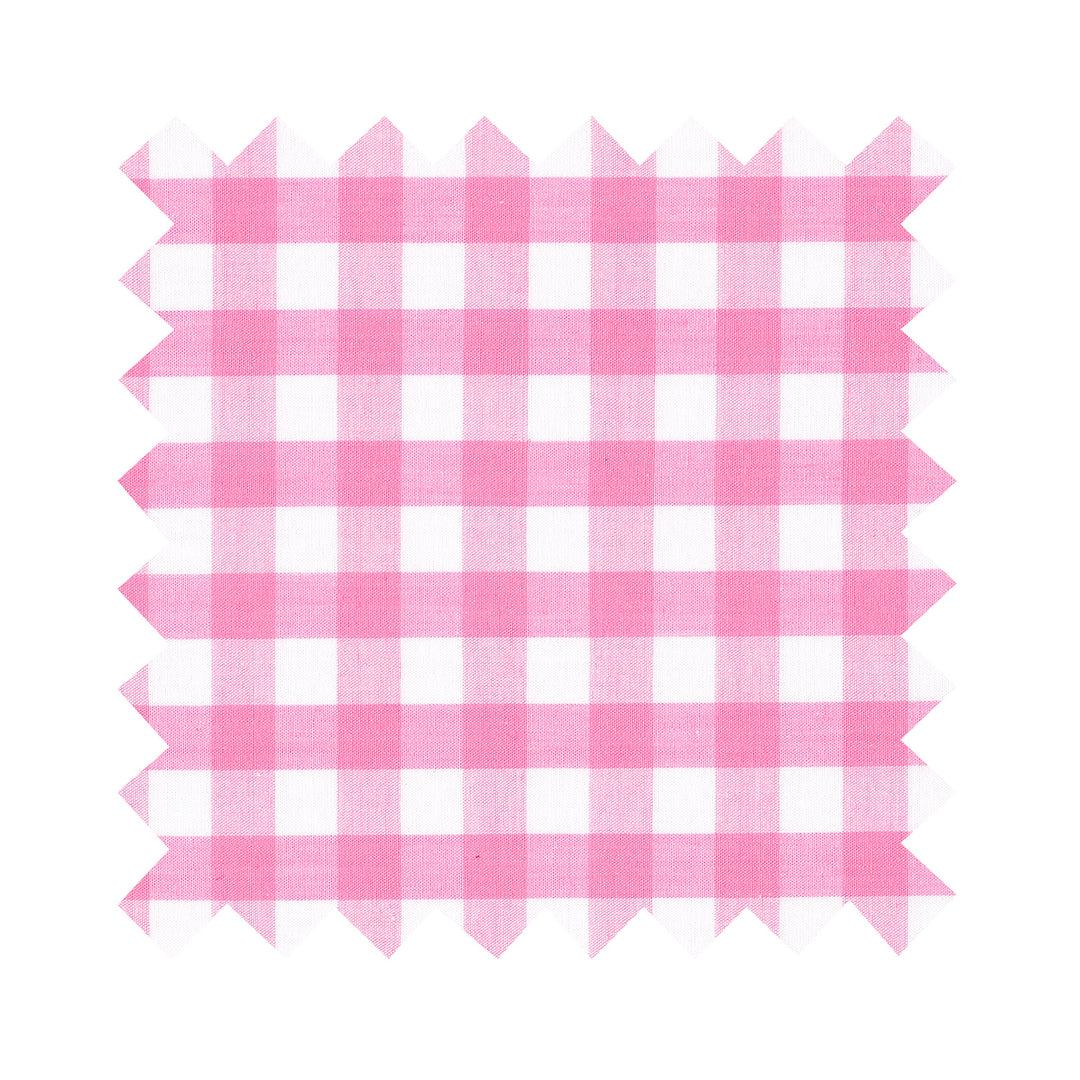 Fabric Light Pink Gingham - Large Checks - By the Yard